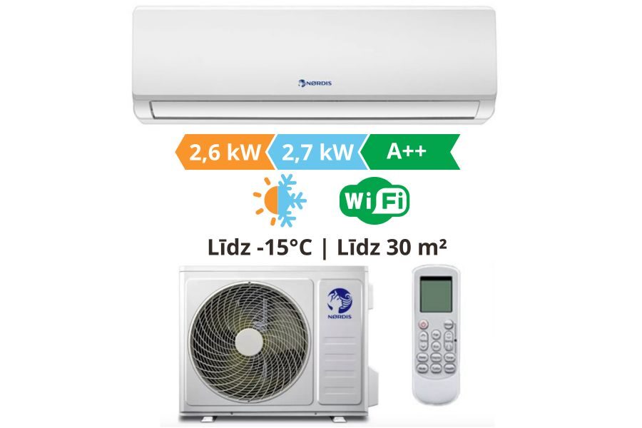 Gaisa kondicionieris, Nordis Sirius 2,6kW┃S09TC1