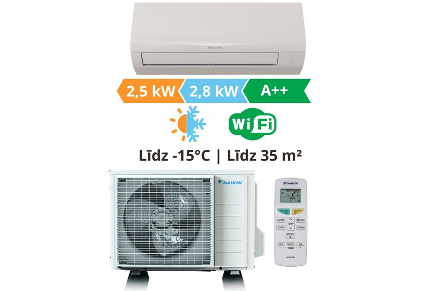 Gaisa kondicionieris Daikin, Sensira 2.5kW┃FTXF25E/RXF25E