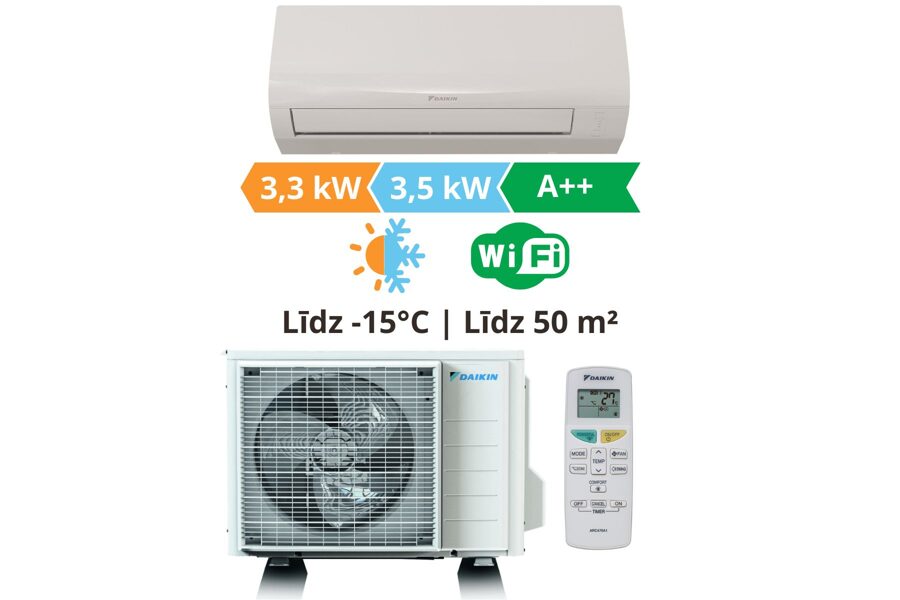 Gaisa kondicionieris Daikin, Sensira 3.3kW┃FTXF35E/RXF35E