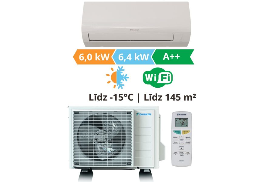 Gaisa kondicionieris Daikin, Sensira 6.0kW┃FTXF60D/RXF60D
