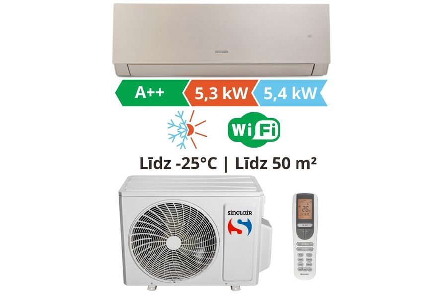 Gaisa kondicionieris, Sinclair Marvin Šampanieša krasa 5,3kW┃SIH + SOH-18BIM